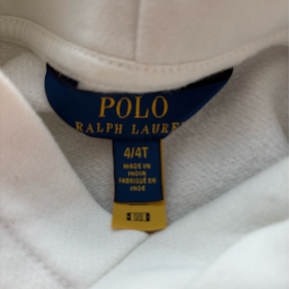 Polo Ralph Lauren Logo Fleece Hooded Dress size 4 / 4T - Picture 5 of 5